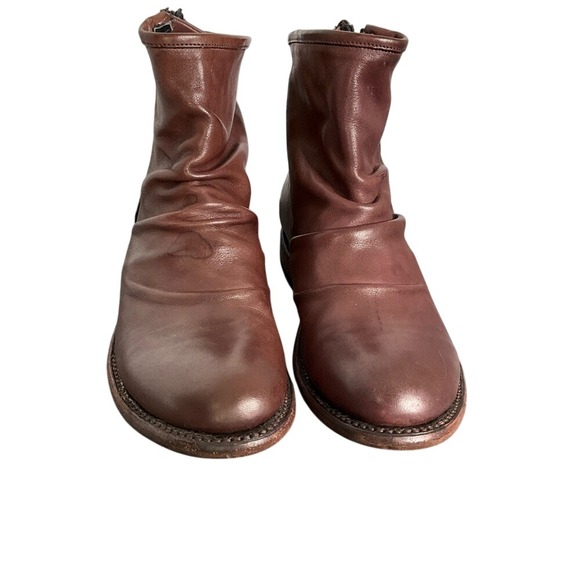 John Fluevog Shoes Living Malcolm‎ Goodyear Welt Zipper Gusset Men Sz 5 & W Sz 7 - Picture 4 of 13